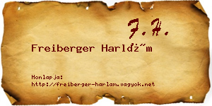 Freiberger Harlám névjegykártya